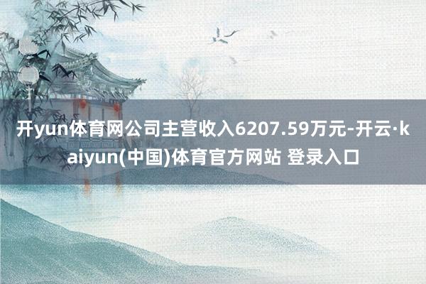 开yun体育网公司主营收入6207.59万元-开云·kaiyun(中国)体育官方网站 登录入口