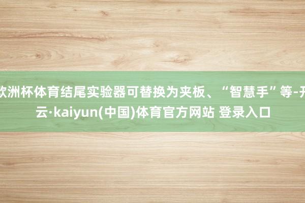 欧洲杯体育结尾实验器可替换为夹板、“智慧手”等-开云·kaiyun(中国)体育官方网站 登录入口